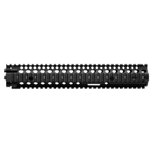 Daniel Defense 0100408001006 M4A1 RIS II Handguard 12.25 in 2-Piece, Style Made of 6061-T6 Aluminum with Black Anodized Finish & Picatinny Rail for AR-15
