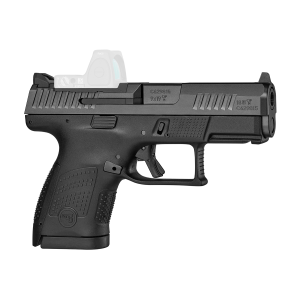 CZ-USA 91568 P-10 S Sub-Compact Frame 9mm Luger 12+1 3.50 Black Steel Barrel, Black Nitride Optic Ready/Serrated Steel Slide, Black Poly Frame w/Pic Rail, Pistol