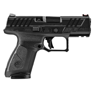 Beretta JAXA1C915FO APX A1 Compact Frame 9mm Luger 15+1 3.70 Black Steel Barrel, Black Optic Ready Serrated Steel Slide, Black Poly Frame w/Pic Rail, Black Interchangeable Backstrap Grip, Ambi, Pistol