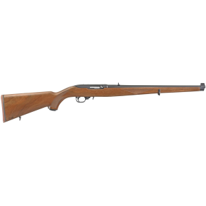 Ruger TALO 10/22 Carbine, Semi-automatic, Rifle, 22LR, 18.5 in Barrel, Blued Finish, Mannlicher Walnut Stock, Adjustable Sights, 10Rd 01265