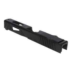 Rival Arms RARA10P102A Precision Slide with Front & Rear Serrations QPQ Black 416R Stainless Steel for Sig P365XL