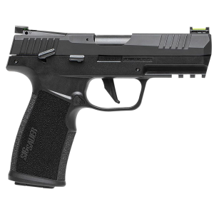Sig Sauer 322CBAS P322 Compact 22 LR 20+1 4 in Black Steel Threaded Barrel, Black Hard Coat Anodized Optic Ready/Serrated Slide, Black SS/Polymer Frame w/Picatinny Rail & Black Polymer Grips, Pistol
