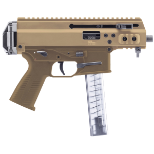 B&T BT36045CT APC9K Pro 9mm Luger 30+1 4.30 Black Threaded Barrel, M-LOK Handguard, Coyote Tan Aluminum Pic Rail Receiver, Coyote Tan Poly Grips, Ambi, Tactical Pistol
