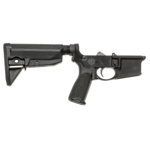 BCM LRGSTKMOD0BLK BCM Lower MOD 0 Multi-Caliber 7075-T6 Aluminum Black Synthetic, Pistol Grip & Stock for AR-Platform