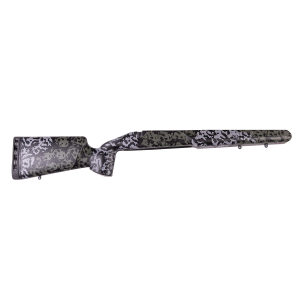 Iota Outdoors 941311100153081211 Kremlin Textured Large Pattern Matte Black Olive Carbon Fiber Fixed with Tikka Factory Sporter Barrel Contouring for Tikka T3 Right Hand
