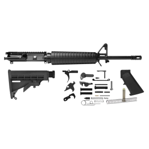 Del-Ton Inc RKT104 Heavy Mid-Length, Rifle Kit 5.56x45mm NATO 16 in Chrome Moly Vanadium Barrel 7075-T6 Anodized Aluminum Rec with A2 Flash Hider