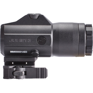 Sig Sauer Electro-Optics SOJ31001 Juliet3 Magnifier Black 3 x 24 mm PowerCam 90 Degree Mount, Red Dot Sight