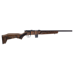 Savage Arms 96637 93R17 Minimalist 17 HMR 10+1 Cap 18 in Matte Black Rec/Barrel Natural Brown Laminate Boyds Minimalist Stock Right Hand (Full Size), Rifle