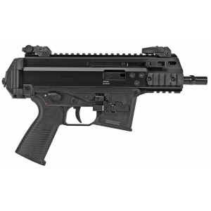 B&T APC9K PRO, Semi-automatic, Pistol, 9MM, 4.3 in Threaded Barrel (5.5 in with Tri-Lug Installed), Anodized Finish, Black, 33 Rounds, 1 Magazine, Glock Magazine Compatible, Tri-Lug Adapter Included BT-36045-G