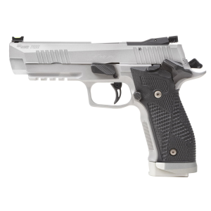 Sig Sauer 226X59STAS P226 XFive STAS Full Size Frame SAO 9mm Luger 20+1, 5 in Black Steel Bull Barrel, Stainless Optic Ready/Serrated Steel Slide, Stainless Steel Frame w/Beavertail & Picatinny Rail, Black Piranha G10 Grip, Manual Safety, Right, Pist