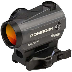 Sig Sauer Electro-Optics SOR43012 Romeo4H Graphite 1 x 20 mm 1 MOA Red Ballistic Circle Quadraplex/65 MOA Circle, Red Dot Sight