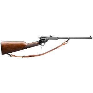 Heritage Mfg BR226B16HSLS Rough Rider Rancher 22 LR Caliber with 6rd Capacity, 16.12 in Barrel, Black Oxide Metal Finish & Walnut Stock Right Hand (Full Size) Includes Leather Sling, Rifle