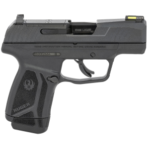Ruger 3500 Max-9 9mm Luger 12+1 3.20 Black Oxide Alloy Steel BBL, Black Oxide Optic Ready/Serr Steel Slide, Black Polymer Frame, Black Polymer Grip, Right Hand,Pistol