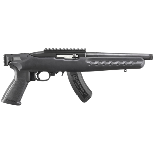 Ruger 4938 22 Charger 22 LR 15+1 8 in Black Steel/Threaded Barrel, Matte Black Ergonomic Polymer Grip, Features Picatinny Rail w/Intergrated QD Cup, Pistol