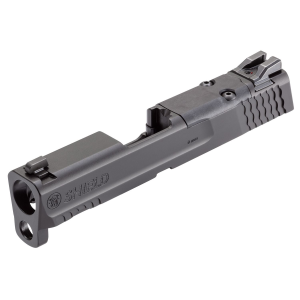Smith & Wesson 3015613 Slide Assembly Shield Fits S&W Shield/Shield Plus Optic Ready 9mm Luger Black Armornite Stainless Steel 3-Dot White Sights