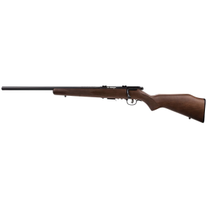 Savage Arms 96717 93R17 GLV 17 HMR Caliber with 5+1 Capacity, 21 in Heavy Barrel, Matte Blued Metal Finish, Satin Hardwood Stock & AccuTrigger Left Hand (Full Size), Rifle