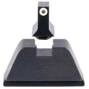 Trijicon GL201C601136 Suppressor/Optic Height Sights Green/Tritium White Outline Front Sight-Black/Blank Rear Sight Glock 17/17L/19/22 Standard Frame, Handgun Sight