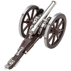 Traditions CN8021 Napoleon III Mini Cannon 50 Cal 7.25 in Silver Barrel Breech Action