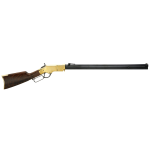 Henry H011C Original Full Size 45 Colt (Long Colt) 13+1 24.50 in Blued Octagon Barrel, Polished Brass Receiver, Fancy American Walnut Wood Stock, Brass Buttplate/Pad Right Hand, Rifle