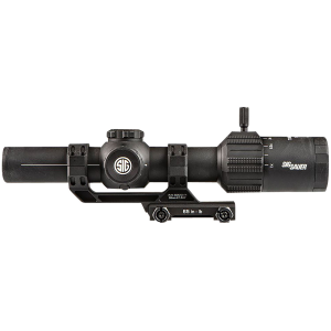 Sig Sauer Electro-Optics SOT61000 Tango-MSR LPVO Black 1-6x24mm, 30mm Tube Illuminated BDC6 Reticle Features Throw Lever & ALPHA-MSR Mount, Rifle Scope