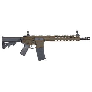 LWRC ICR5PBC14PSP Individual Carbine SPR 223 Rem/5.56 NATO 30+1 14.70 in Black Spiral Fluted Steel Barrel, Patriot Brown Steel Receiver, Black Synthetic Adjustable Stock, Black Magpul+ Grip, Rifle