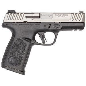 Smith & Wesson 13931 SD9 2.0 Compact Frame 9mm Luger 16+1, 4 Stainless Steel Barrel, Satin Stainless Steel Serrated Slide, Black Poly Frame w/Pic Rail, Black Textured Poly Grip, Pistol