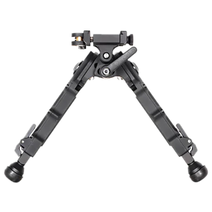 Accu-Tac BRASQDG204 BR-4 G2 Arca Spec Bipod made of Black Hardcoat Anodized Aluminum with ARCA Style Rail Attachment, Steel Feet & 5.75 in-8.25 in Vertical Adjustment