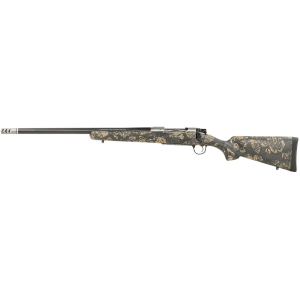Christensen Arms 8010618300 Ridgeline FFT 300 Win Mag 3+1 22in Carbon Fiber Threaded Barrel, Stainless Steel, Green with Black/Tan Accents, Stock, Left Hand
