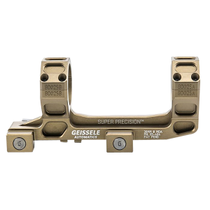 Geissele Automatics AR15 Super Precision Scope Mount/Ring Combo Desert Dirt Color Anodized