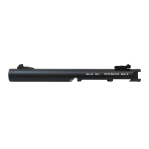 Tactical Solutions PLIV6TEMBNF Pac-Lite Barrel 22 LR 6 Threaded, Drilled & Tapped, Adj. Sights, Black Anodized for Ruger Mark IV & IV 22/45, Handgun Barrel