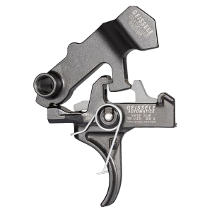 Geissele Automatics 05157 Super Scar Black Oxide Curved Trigger Two-Stage 3.20-4.60 lbs Draw Weight for FN SCAR