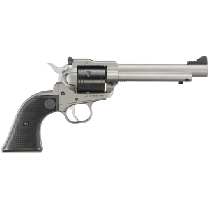 Ruger 2033 Super Wrangler 22 LR/22 WMR 6 Shot 5.50 Silver Cerakote Steel Barrel & Frame, Black Cylinder, Black Checkered Poly Grip, Transfer Bar Safety, Exposed Hammer, Rimfire Revolver