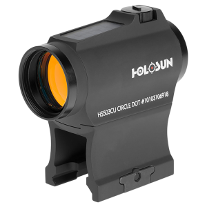 Holosun HS503CU 503 Black Anodized 1 x 20 mm 2 MOA /65 MOA Circle Multi Reticle, Red Dot Sight