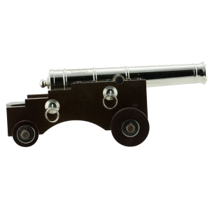 Traditions CN8041 Old Ironsides Mini Cannon 50 Cal 9 in Nickel Barrel Hardwood Stock Breech Action