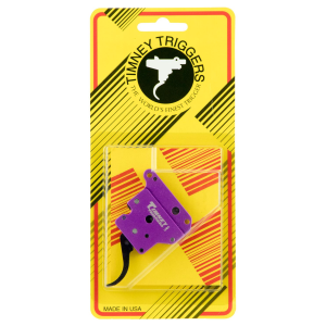 Timney Triggers 502B Benchrest Trigger Single-Stage Curved Trigger with 3-6 oz Draw Weight & Purple/Black Finish for Remington 700