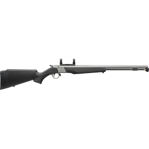 CVA PR2117SM Wolf V2 50 Cal 209 Primer 24 in Matte Stainless Steel Barrel, DuraSight Rail Receiver, Black Fixed Synthetic Stock Black Powder, Rifle