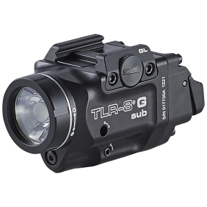 Streamlight 69431 TRL-8 G Sub Gun Light with Green Laser Black Anodized 500 Lumens White LED Glock 43X MOS/48 MOS/43X/48 with Rail