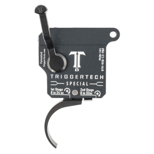 TriggerTech R70TCB13TBP Special Two-Stage Pro Curved Trigger with 1-3.50 lbs Draw Weight & Matte Gray w/Black Parts Finish for Remington 700 Right