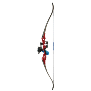 Fin Finder Bank Runner Bowfishing Recurve Package w/Winch Pro Bowfishing Reel Red 35 lbs RH 81381