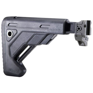 Sig Sauer STOCKXFOLDTELE0BLK MCX/MPX Black Synthetic Telescoping Folding Fits Sig MPX MCX 1913 Picatinny Rail Mount