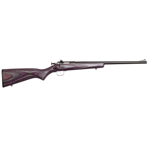 Crickett KSA2228 Youth 22 LR 1rd 16.12 in Stainless Steel Barrel, Fixed Front/Adjustable Rear Peep Sights, Purple Laminate Stock w/11.5 in LOP, Rebounding Firing Pin Safety, Rifle
