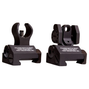 Troy Ind SSIGIARSTBT00 Tritium Micro BattleSight Set HK Front & Round Rear Black Hardcoat Anodized