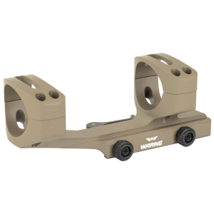 Warne Quick Detach Cantilever Mount QDXSKEL34DE, 34mm, Fits AR Rifles, Extended Skeletonized, Dark Earth Finish QDXSKEL34DE