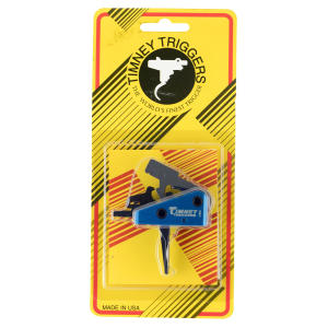 Timney Triggers 663SST Targa Long Trigger Two-Stage Straight Trigger with 2 lbs Draw Weight & Black/Blue Finish for AR-Platform