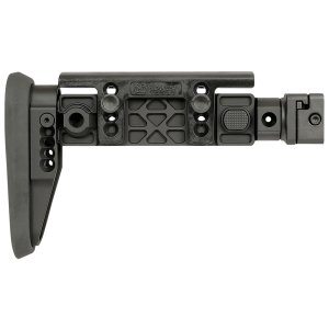 Midwest Industries MIAKALPHAFS Alpha Folding Stock Black Synthetic Side Folding Stock with Adjustable Cheekrest, Compatible w/ 1913 Picatinny Rail Adapter for AK-Platform
