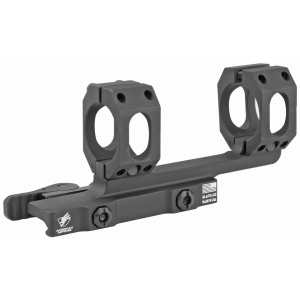 American Defense AD-Recon Scope Mount, Dual Quick Detach, Vertical Spit Rings, 20 MOA, 2 in Offset, 30MM, Standard Height, Black AD-RECON-20MOA-30-STD