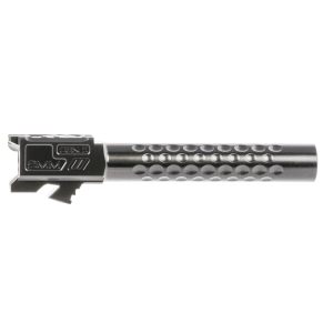 ZEV BBL17OPT5GDLC Optimized Match Grade 9mm Luger, Compatible w/Glock 17 Gen5, 4.49 in Black DLC 416R Stainless Steel Dimpled Barrel