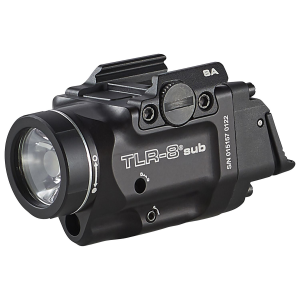 Streamlight 69419 TLR-8 Sub Gun Light with Red Laser Black Anodized 500 Lumens White LED Springfield Armory Hellcat