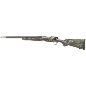 Christensen Arms 8010617300 Ridgeline FFT 6.5 PRC 3+1 20 in Stainless Threaded Barrel, Stainless Aluminum Receiver, Green w/Black/Tan Accents Fixed Sporter Carbon Fiber Stock, Left Hand, Rifle