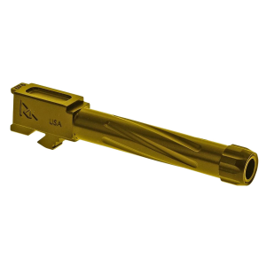 Rival Arms RA20G204E Precision V1 Drop-In Barrel 9mm Luger 4.02 in Gold PVD Finish 416R Stainless Steel Material with Threading for Glock 19 Gen5